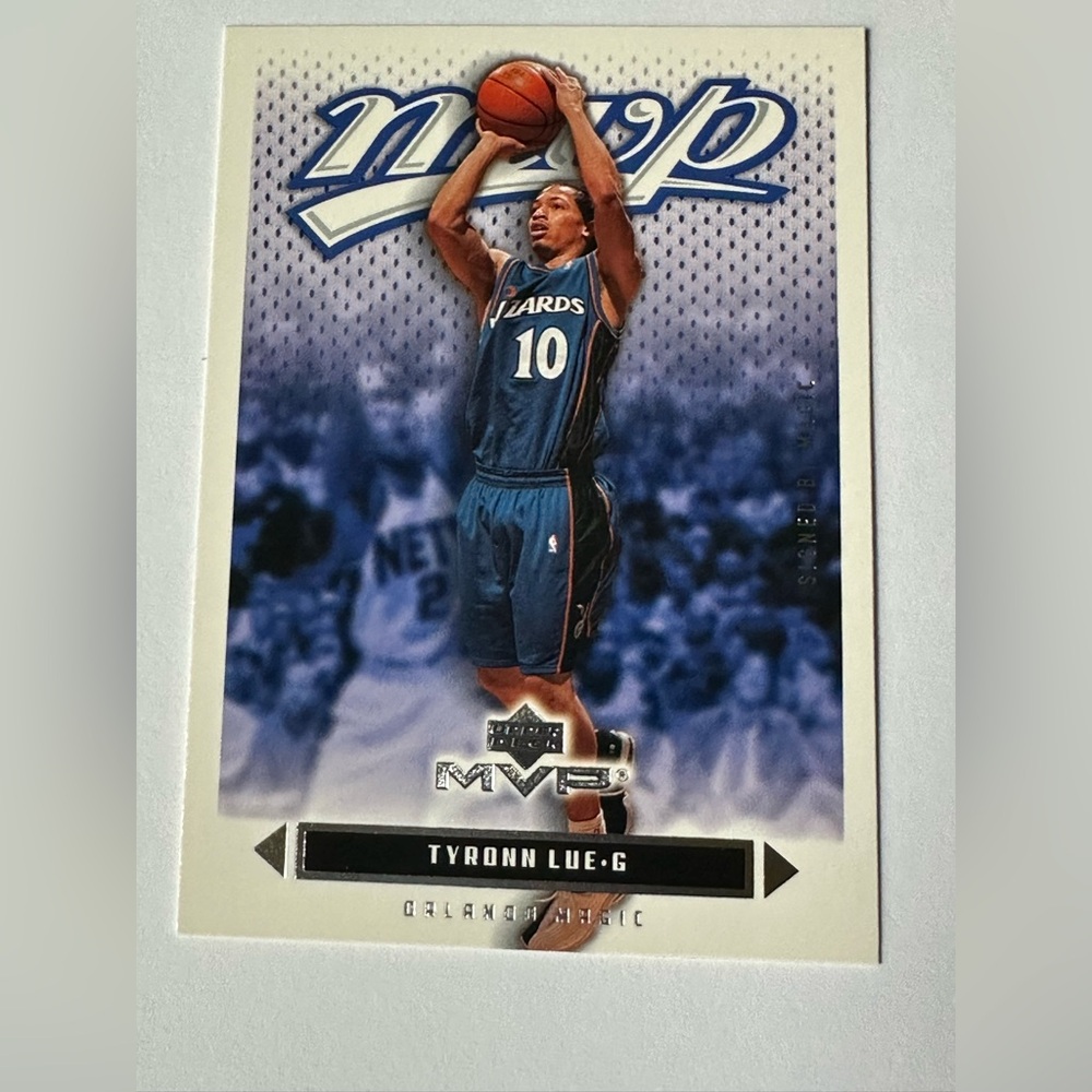 Tyronn Lue #10 Blue Basketball Trading Card - MVP Series